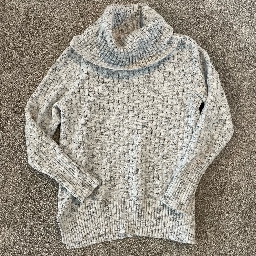 Cozy Gray Turtleneck Sweater